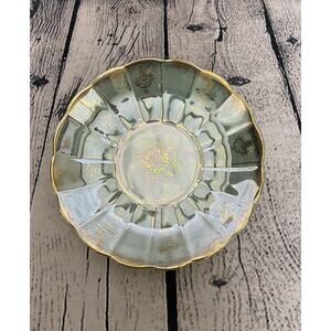 Vintage Castle‎ Green Teal China Lusterware Saucer 1960’s Japan *Video*